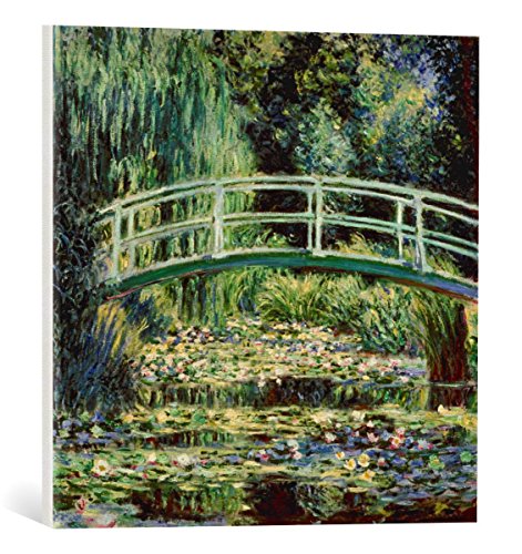 Panneau Décoratif Monet Nymphéas 1914 - Bois 100x62 Cm, Prêt à Accrocher (multicolore)